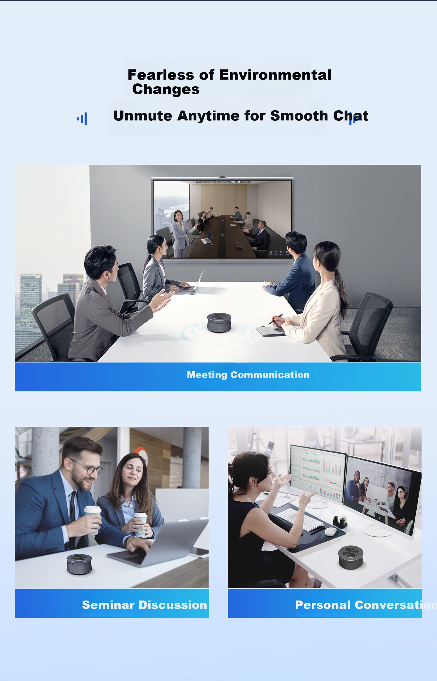 MAXHUB Video Conference Omnidirectional Microphone / 8m Pickup Driver-Free Wireless Connection Bluetooth Speaker Cascade for >60㎡ Meeting Room Solution BM50 1