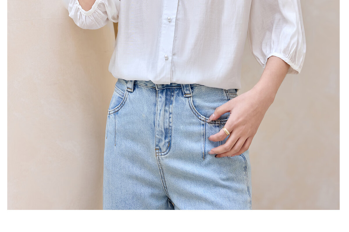 Halo Queen Women's Short Sleeve V-Neck White Shirt Summer Interview Professional Commuter Blouse H52S013 25