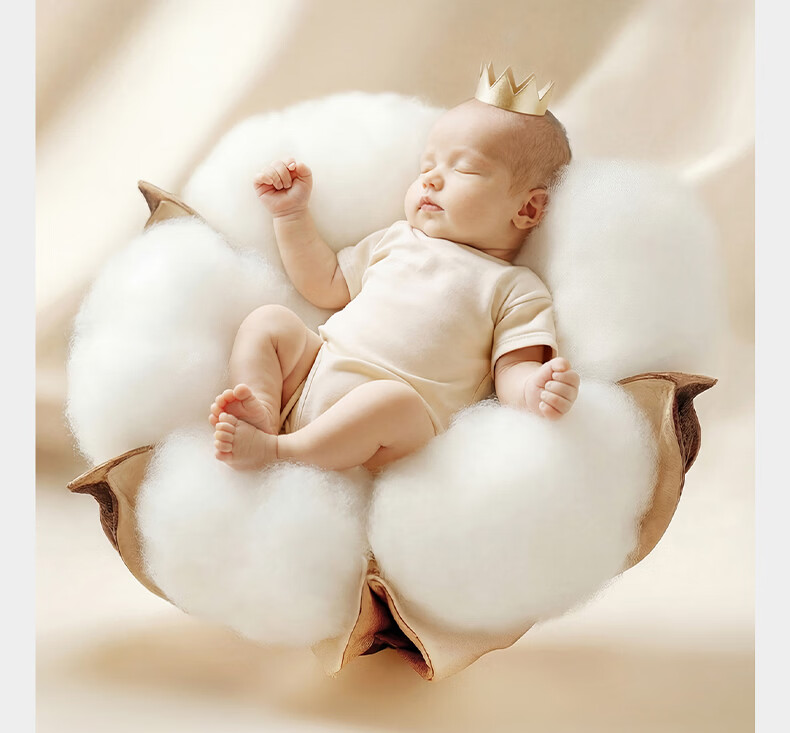 Babycare Baby Cotton Romper Newborn Bodysuit Full Moon Infant Clothing Champagne Pink 59cm 2