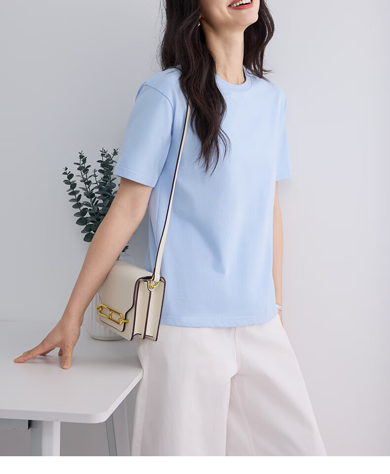 Urban Beauty Mint Green Short Sleeve T-Shirt Women 2026 New Summer Plus Size Cotton Loose Slim Half Sleeve Top 5