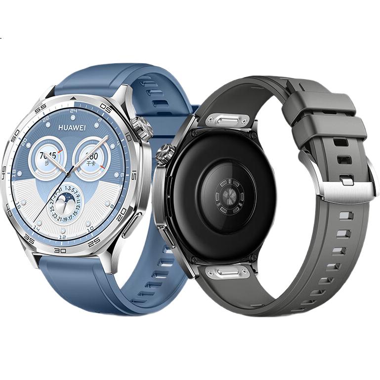 Спортивный композитный ремешок Weiqiantu из силикона для Huawei Watch GT6/GT5/5pro/GT4/watch4pro, 46/48 мм, зеленый, с застежкой