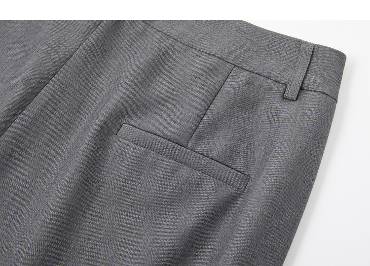 Demana Spring Intellectual Straight-Leg Cropped Pants with Fluffy Wool, Wide Cuffed Slimming Casual Pants for Women, Premium Quality 17