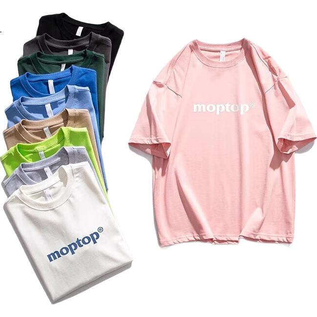Мужская футболка MMOPTOP с коротким рукавом, хлопок, свободный крой, принт, летняя, повседневная, для пар, M0017, белая, размер 3XL