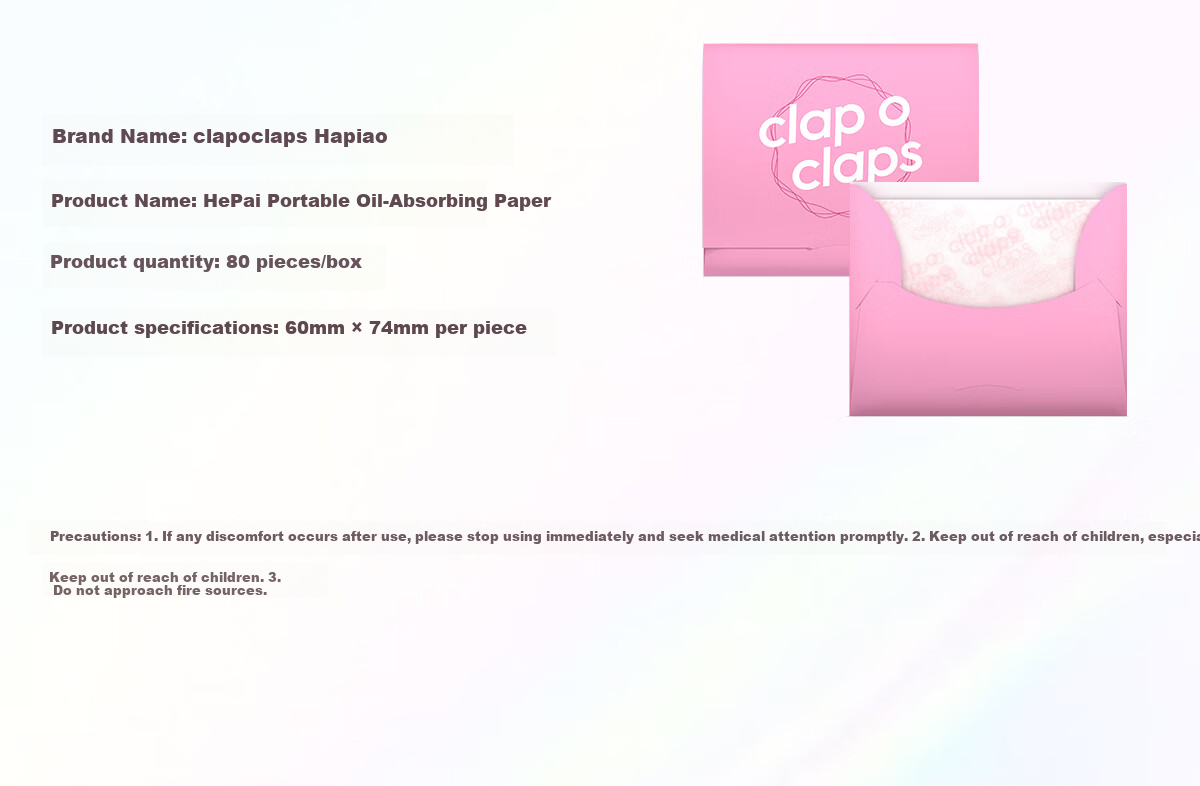 Clap O Claps Oil Absorbing Paper 6