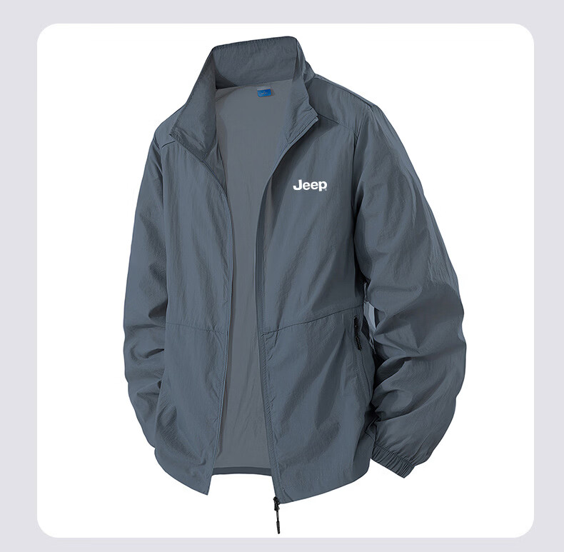 JEEP Father's Day Gift Men's Summer Casual Outdoor Lightweight Breathable Sun Protection Jacket Coat 10