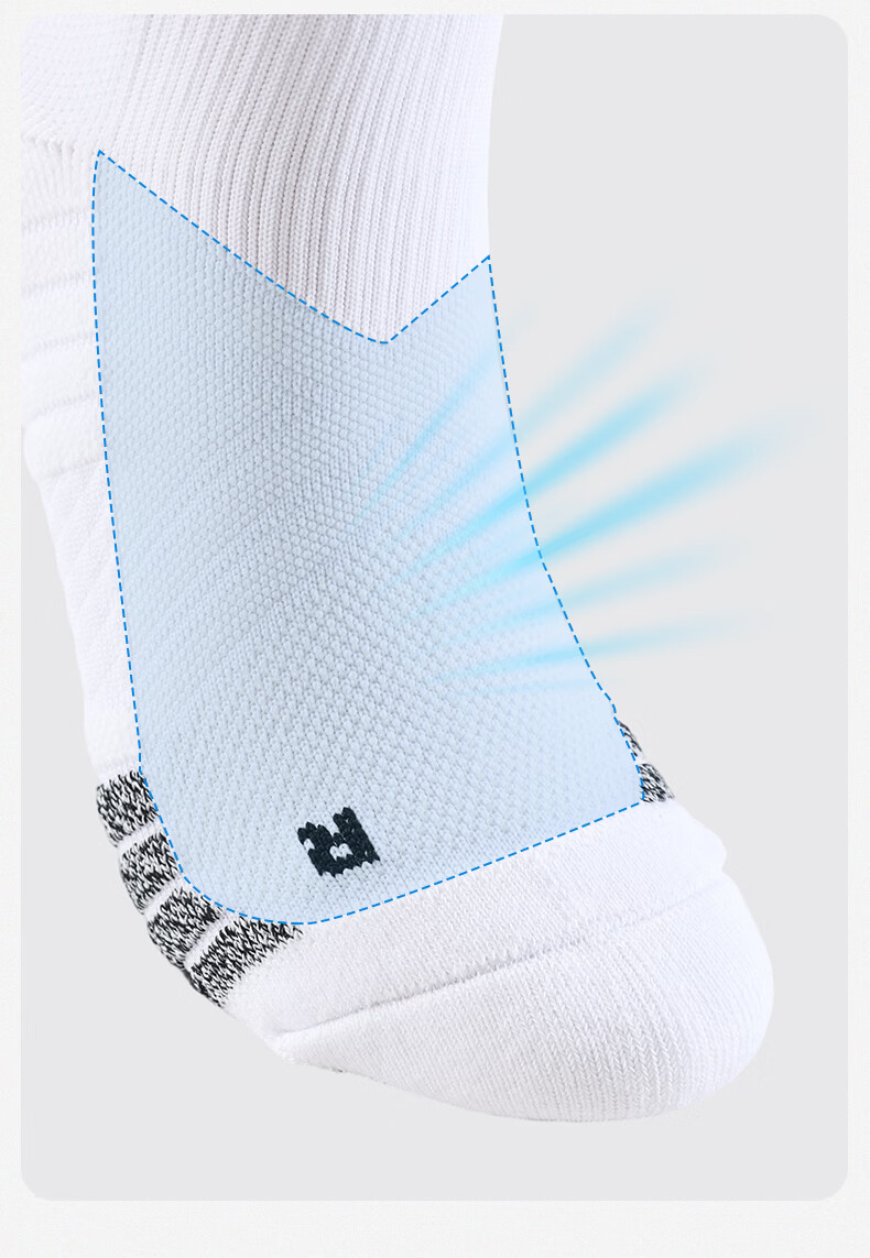 KELME Long Tube Football Socks Non-Slip Thick Sole Professional Football Match Training Seamless Black S 4