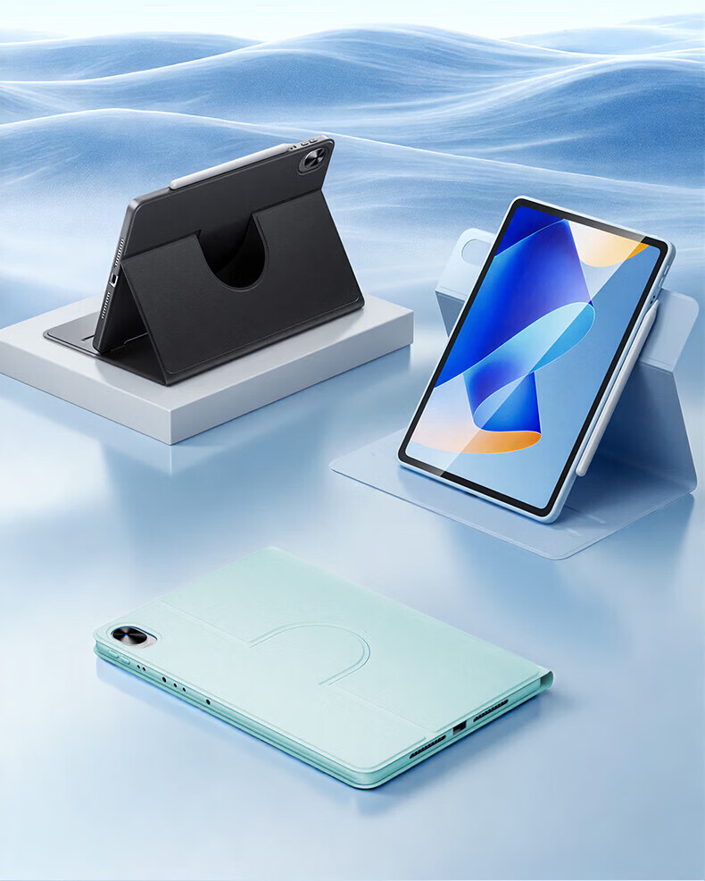 Suoying [720° Horizontal and Vertical Rotation] Protective Case for Huawei MatePad Air 12-inch 2025/24 Standard and Soft Light Edition Smart Leather Cover 2