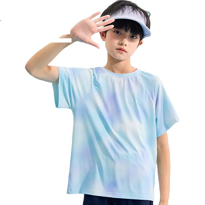 Jeanswest Boys' Summer Outfit Set, 2026 Children's Sports Short T-Shirt Tie-Dye Girls' Top, Boys' Short-Sleeve Shorts Two-Piece Set