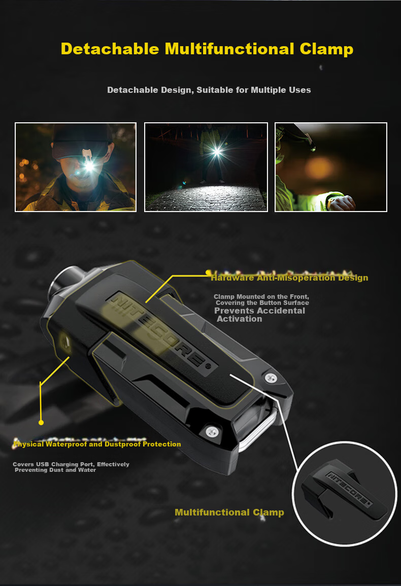 NITECORE TIP Jade Identification Mini Flashlight Jewelry Inspection High Brightness Type-C Rechargeable Keychain Light 7