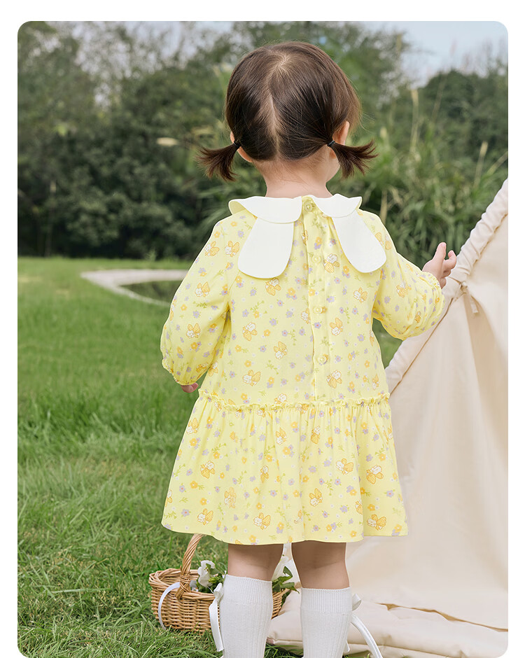 Balabala [balaOne] Kids Children's Dress Girls 2026 Spring Printed Short Skirt 16