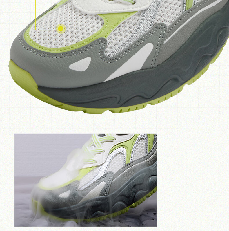 361° Men's Sports Shoes New Year Casual Retro Thick Sole Outdoor Commuter Dad Shoes 672616777-3 1
