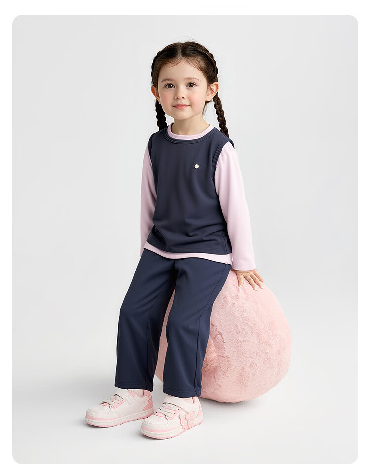 Balabala [balaOne] Girls' Children's Homewear Set 2026 Spring Three-Piece Versatile Outfit 17