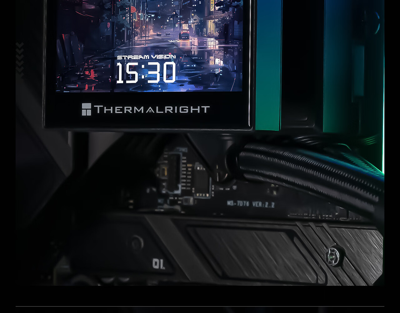Thermalright STREAM VISION 360 BLACK All-in-One Liquid Cooler SV360 BLACK Embedded Fan 11