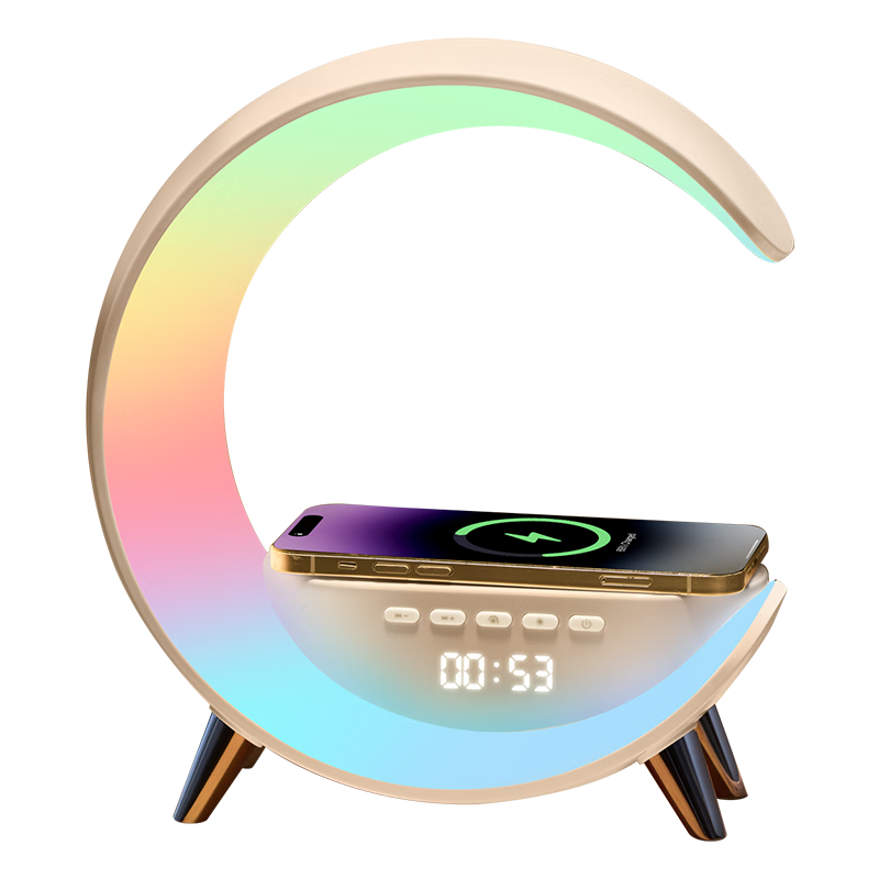 ONEFIRE Bedside Lamp, Bedroom Mood Light, Wireless Charging Atmosphere Lamp, Birthday Gift for Women, Mid-Autumn Festival Gift, High Aesthetic Value