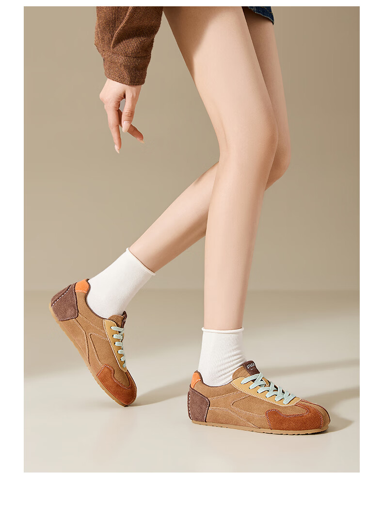 Saturday Vintage German Trainer Women's 2026 Summer New Height-Increasing Soft Sole Lightweight Classic Casual Sports Sneakers 7