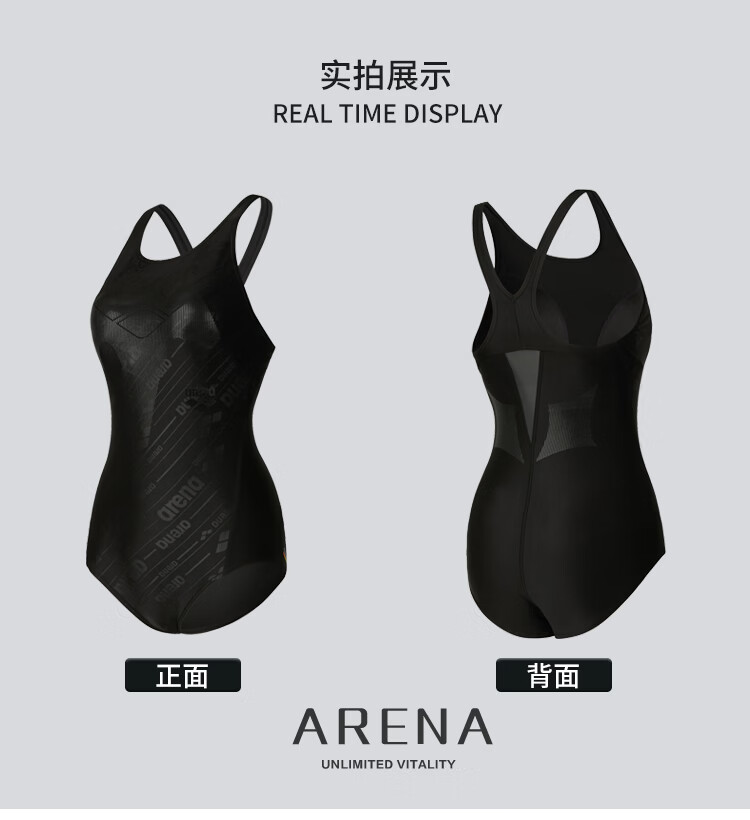 Arena Women's Sleeveless One-Piece Swimsuit UV Protection Chlorine Resistant Slim Fit Stretchy Triangle Swimwear for Hot Springs 7