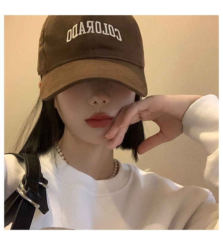 Ning'an Men's Baseball Cap Large Head Circumference Duckbill Hat New Wide Brim Enlarged Deepened Sunshade Sunscreen Hat for Women 12