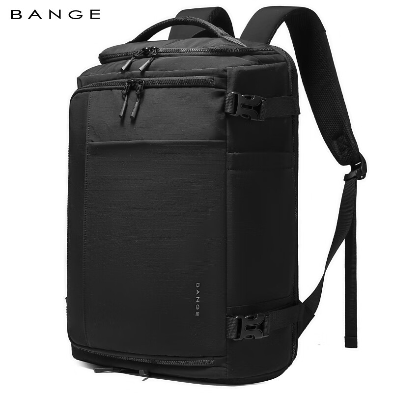 Bange Travel Bag Large Capacity Backpack Men's Double Shoulder Bag Business Outdoor Luggage 16-inch Laptop Bag 8121 Black