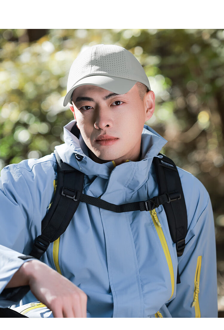 Zhenxiang Men's Spring Outdoor Sun Protection Baseball Cap UV Protection Breathable Duckbill Sports Hat Y1047 10