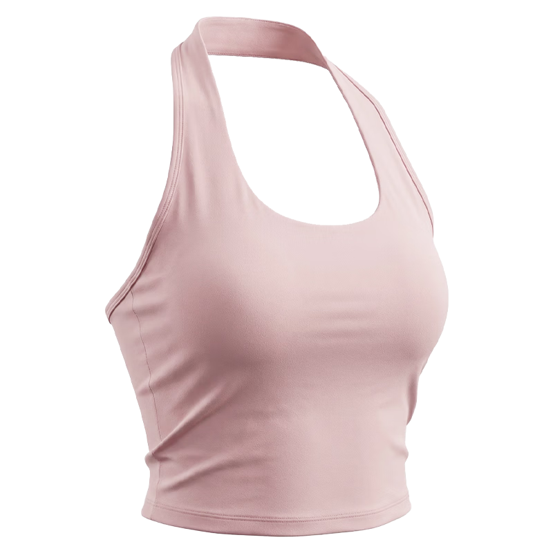 XUEXIMAN Neck-Hanging Sports Bra with Padded Back, Shockproof, Push-Up Pilates Fitness Vest for Spring and Summer