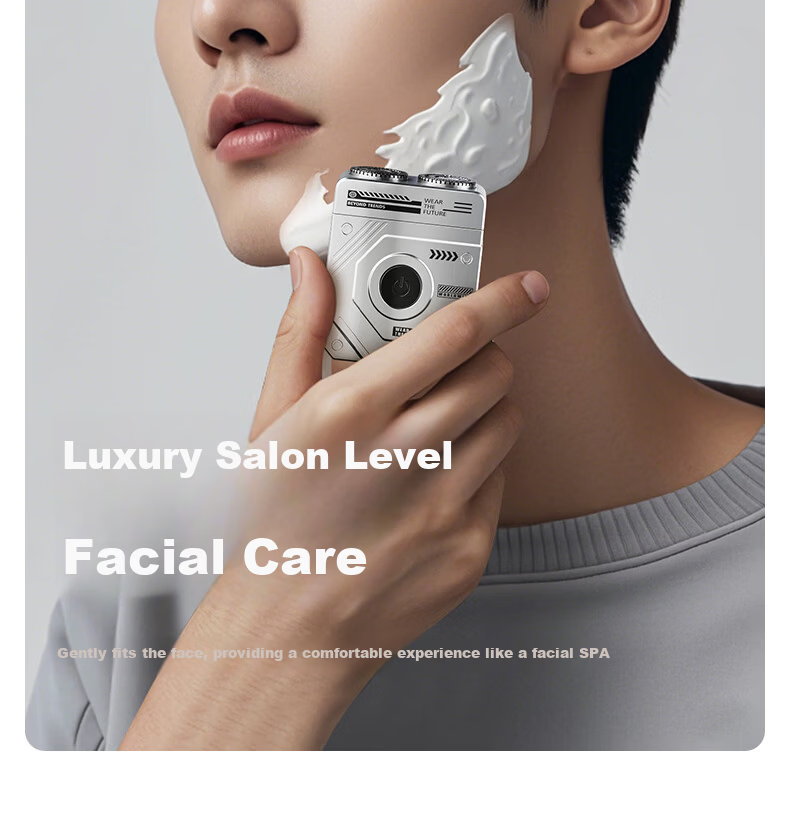 AUX Men's Electric Shaver Portable Mini Beard Trimmer Sensitive Skin Razor Birthday Gift Compact Travel Shaving Razor Annual Meeting Prize New Year Gift 22