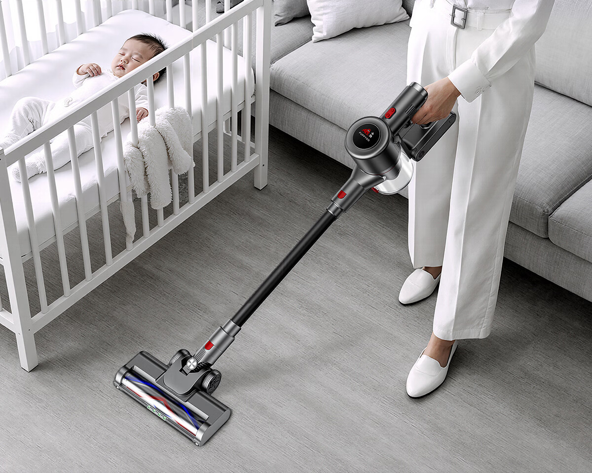 Puppy Vacuum Cleaner Home Large Suction Cordless Handheld Green Light Dust Detection Dry Wet Mopping Mite Removal Pet Hair Vacuum S006 PRO 37