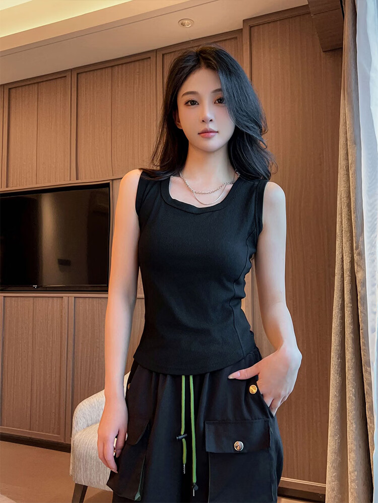 Dushiliren [Fishbone Slimming Upgrade] Camisole Tank Top for Women, Outer Wear Or Inner Layer, Summer, Conceals Side Boob, Slimming Base Layer, Sleeveless Top 10