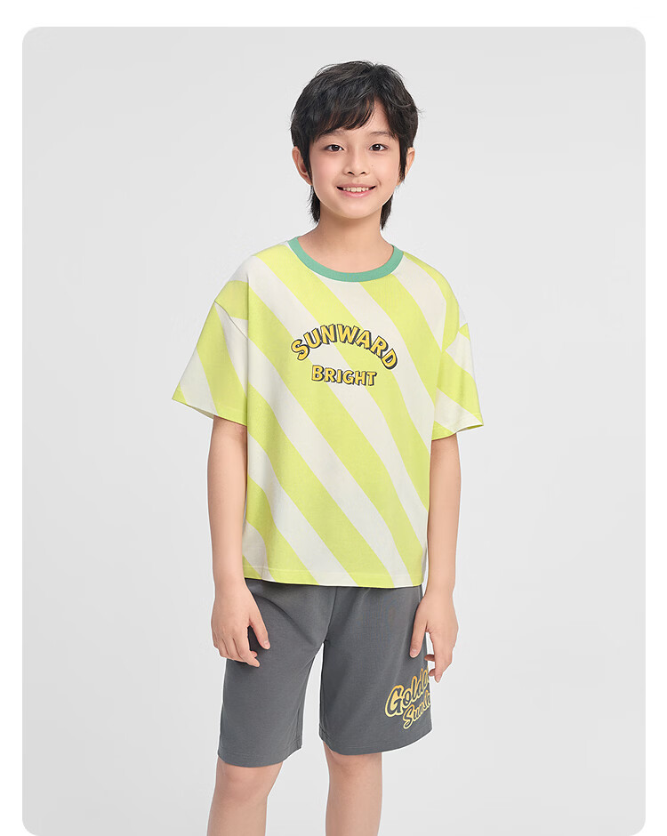 Balabala [Naipupu IP] Children's Summer Pajama Set Girls Short Sleeve Antibacterial Homewear Air Conditioning Clothes 19