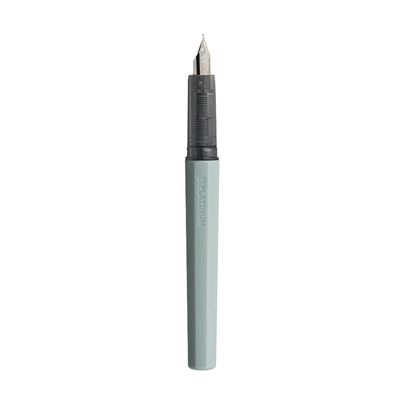 PLATINUM Fountain Pen PQ-200JY Xiaoshuixing Ji Yu Limited Edition Student Handwriting Practice Writing Ink Pen with Replaceable Cartridge, 03F Fine Script, Green, Xiaoman Xunfeng