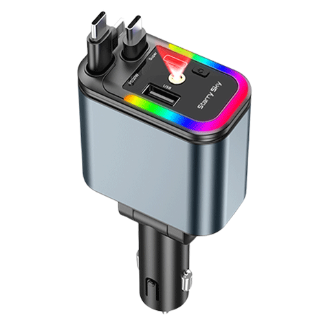 Enbaisheng Car Charger Cigarette Lighter Super Fast Charging 120W High Power Flash Charge Compatible with Apple 16 Huawei Vivo Honor OPPO Xiaomi USB 3-in-1 and 2-in-1 with Cable