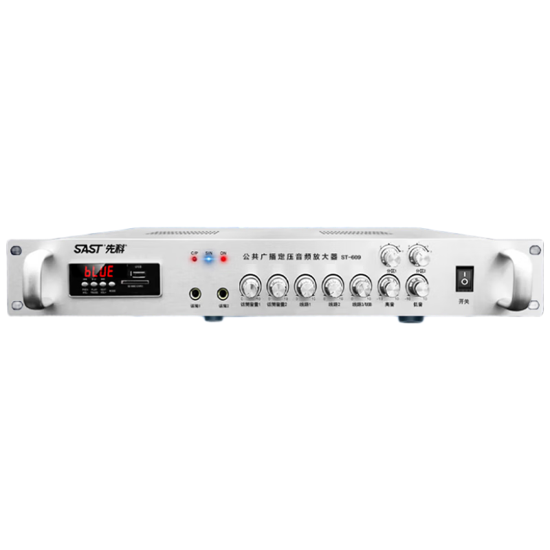 SAST 180W High Power Bluetooth Constant Voltage Amplifier Public Broadcasting Amplifier Ceiling Speaker Wall-mounted Sound Column Home Theater System ST-609