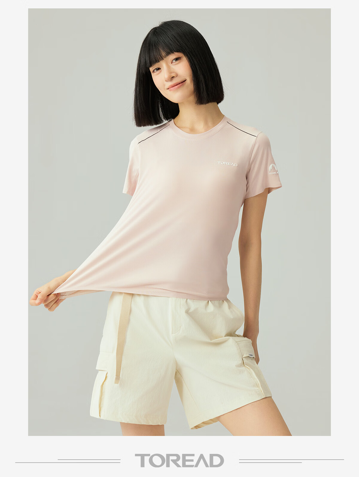 TOREAD Mall Same Style Quick-Dry Short Sleeve T-Shirt Couple Functional Breathable Stretch Crew Neck Sports Hiking Shirt TAJJAN81025 14