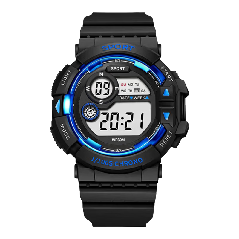 Light Shadow Moment Electronic Watch for Boys Students Children Trendy Luminous Alarm Clock Youth Sports Middle School Boys Watch