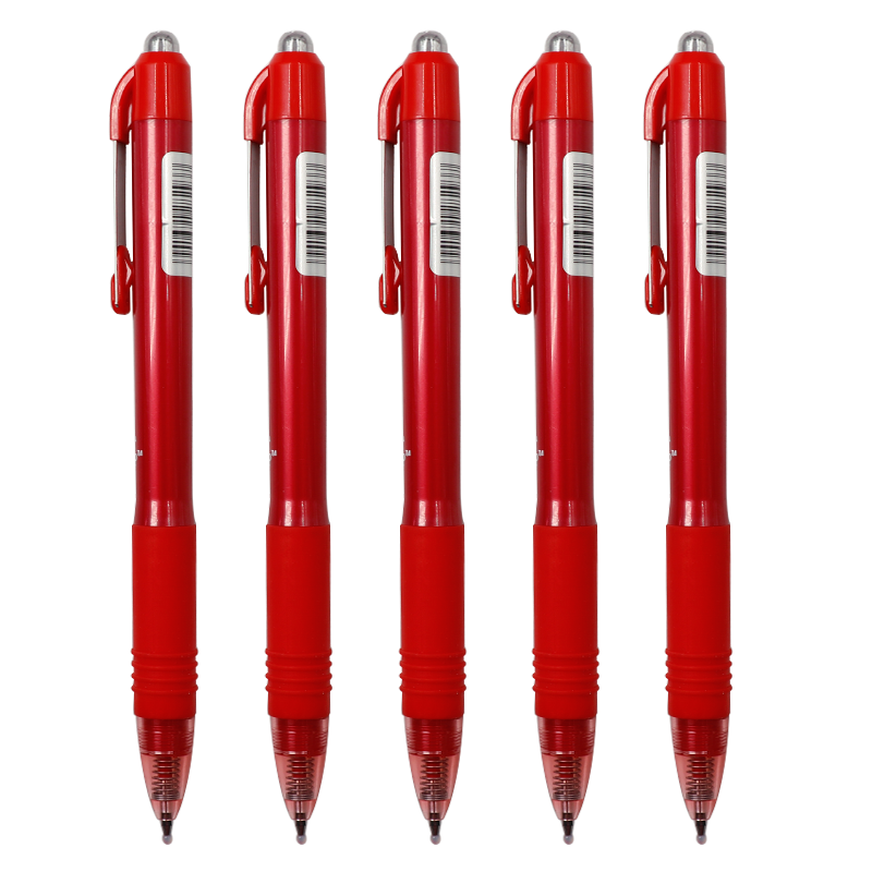 ZEBRA Bullet Tip Gel Pen 0.5mm Zhenhao Series Teacher's Correction Student Note Annotation Signing Pen C-JJ3 Red 5-Pack