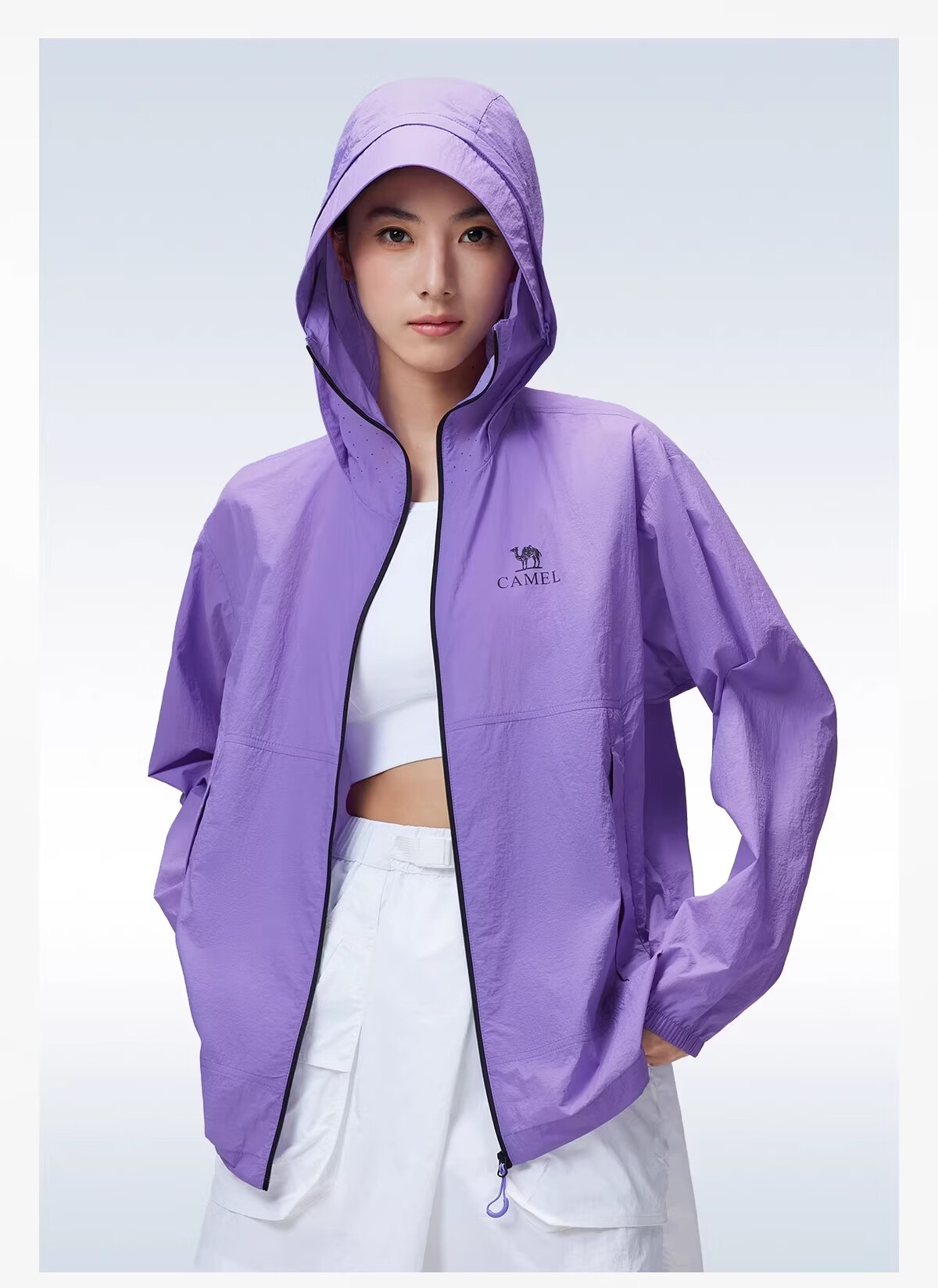 CAMEL [Wang Junkai Edition] Outdoor Sun Protection Jacket 2026 Spring Summer UV Protection Unisex Coat G028 18