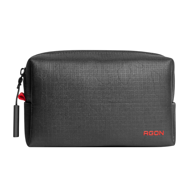 AOC Digital Storage Bag Lightweight Portable Water-Resistant Handheld Cable and Earphone Organizer