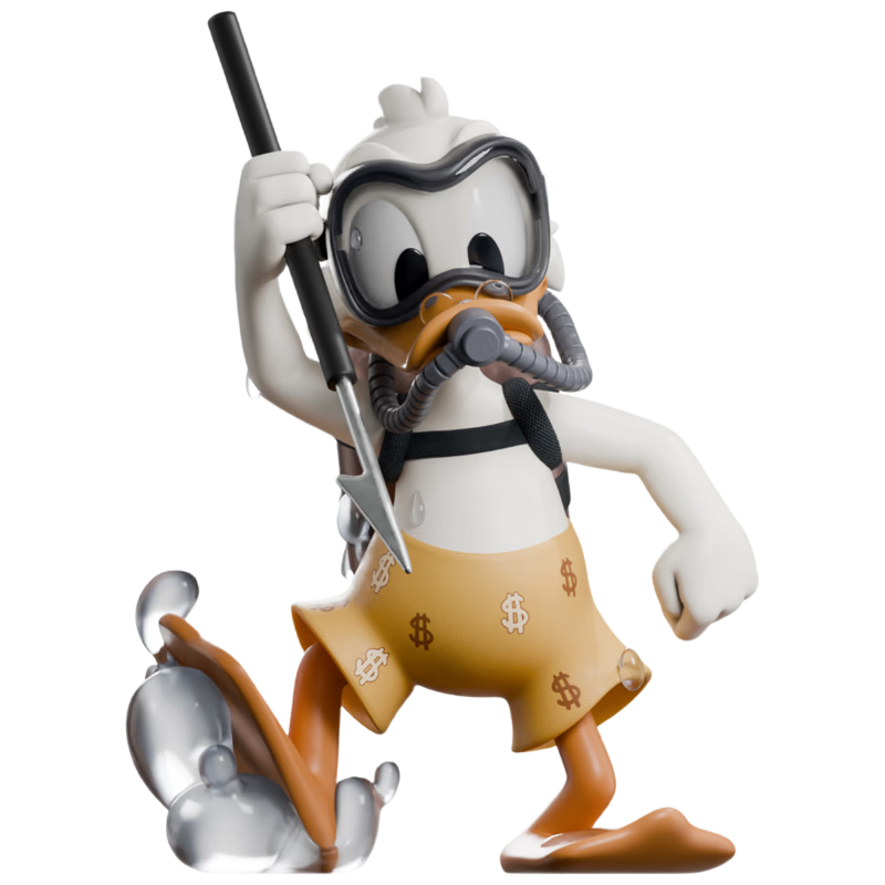 Disney Scrooge McDuck Diving Figurine Approximately 15cm Birthday Gift for Girls Children's Day Gift