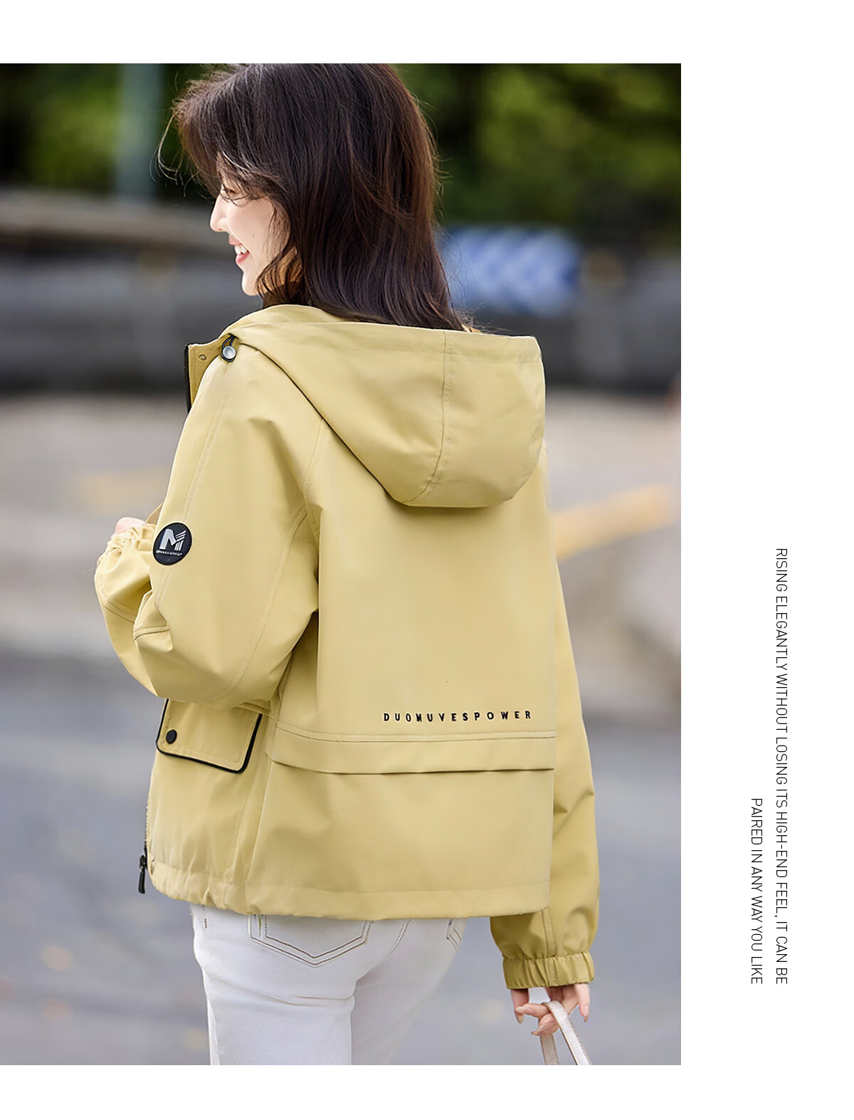She Enjoy Casual Short Jacket for Women Petite Workwear Style Outdoor Jacket T54D021 12