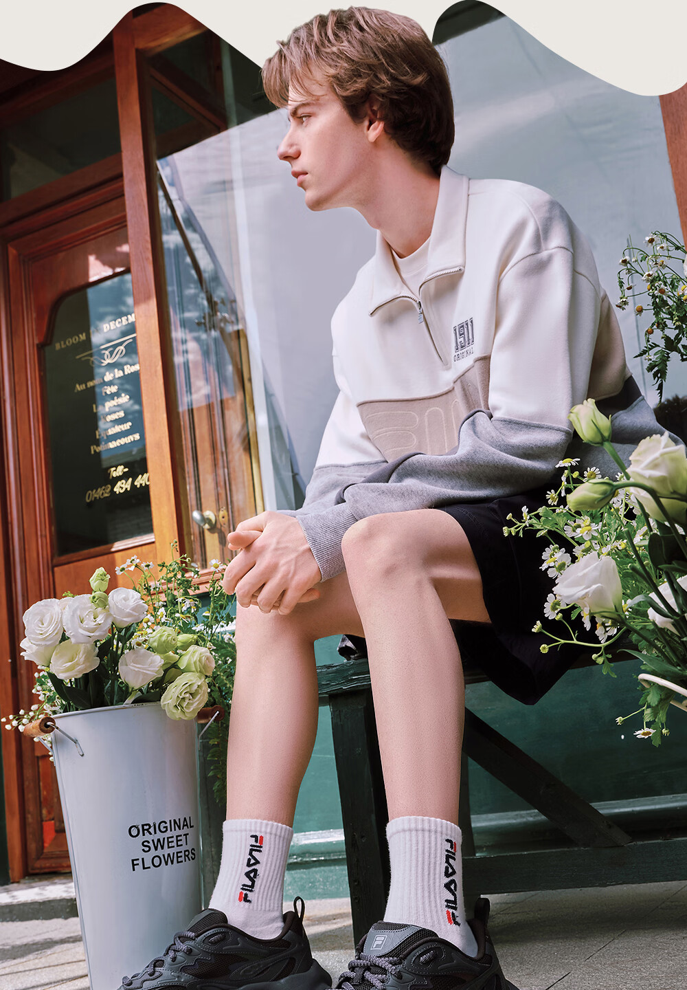 FILA Official Yang Mi Same Style Fern 2S Women's Dad Sneakers 2026 Spring Casual Platform Sports Shoes 3