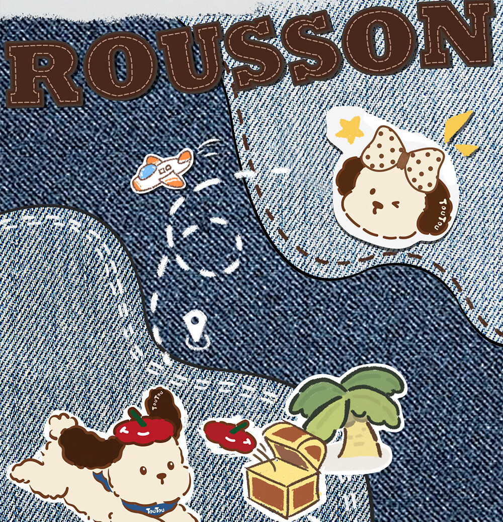 Toutou 2026 New Style Wallet Pork Floss Dog Denim Card Holder ID Storage Coin Purse Girl Birthday Gift for Girlfriend 5