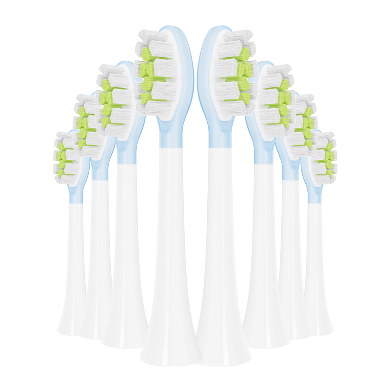 Dongnailun Compatible Philips Electric Toothbrush Heads for HX2431/2471/2421/2461/2451/2482/2481, Upgraded Copper-Free Soft Rubber Replacement Toothbrush Heads, 8-Pack