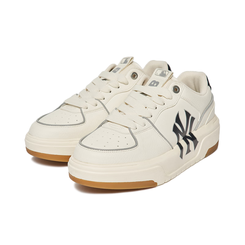 MLB Unisex Thick Sole Height Increasing Sneakers Senior Style Women's Sports Shoes 3ASXCA12N-50IVS-265