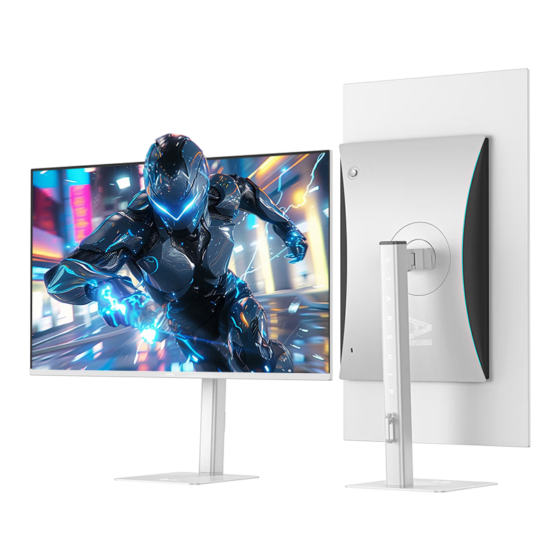 SANC Shengse 26.5-inch Samsung Quantum Dot QD-OLED Mirror Panel 2K 240Hz Gaming Monitor AI Suite Native 10Bit 0.03ms GTG OM74 Stardust White