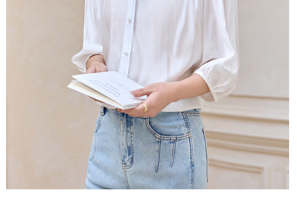 Halo Queen Women's Short Sleeve V-Neck White Shirt Summer Interview Professional Commuter Blouse H52S013 27