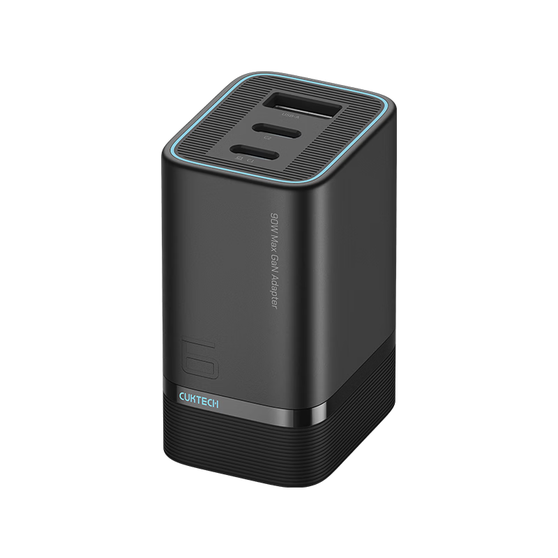 CUKTECH CoolTech No.6 Mini GaN 90W Multi-Port Type-C Fast Charger PD 65W/45W for Apple Xiaomi Samsung Phones and Laptops Single Unit Version