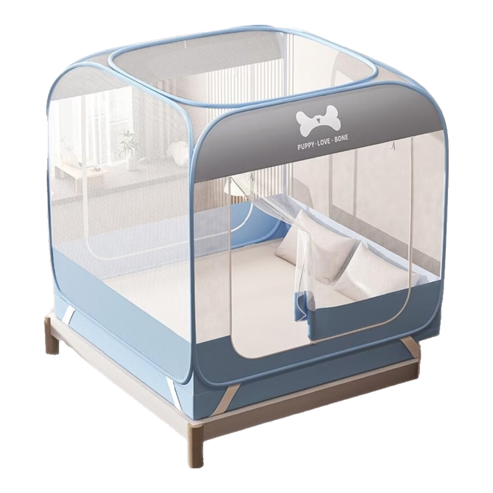 Gaorui Mongolian Yurt Mosquito Net Anti-Fall Baby 1.5x2m Home Integrated No-Installation Foldable Children's Mosquito Protection Maternity A-Class