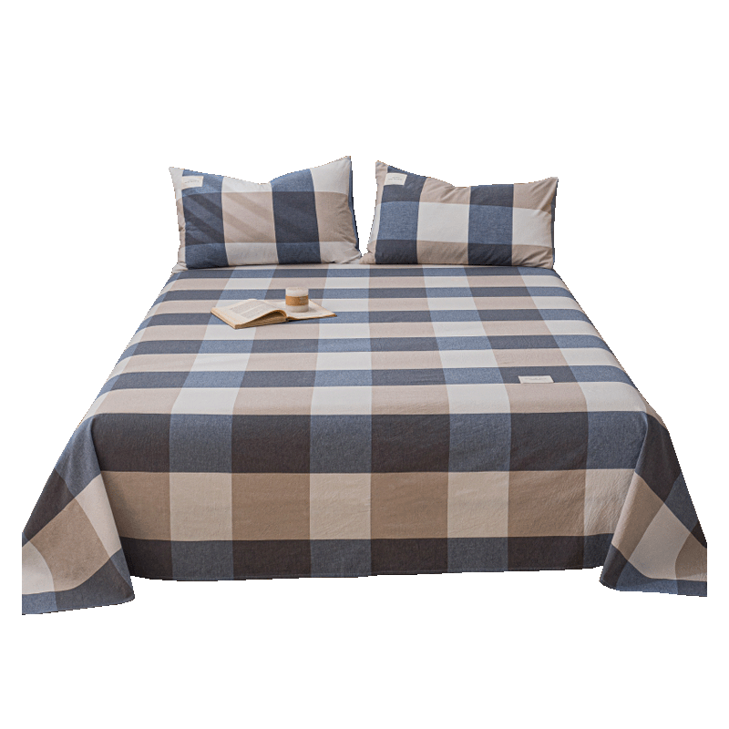 Hodo 10A Antibacterial Bed Sheet Single Piece Double/Single Bed Sheet Four Seasons Skin-Friendly Bedding Bedspread 230x230cm Dark Blue