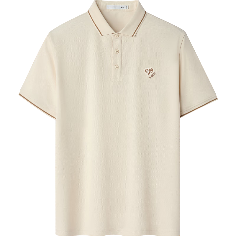 HLA Hailan Home Men's Short Sleeve Polo Shirt 26 Yixin Embroidered Cooling Short Sleeve Summer Shirt