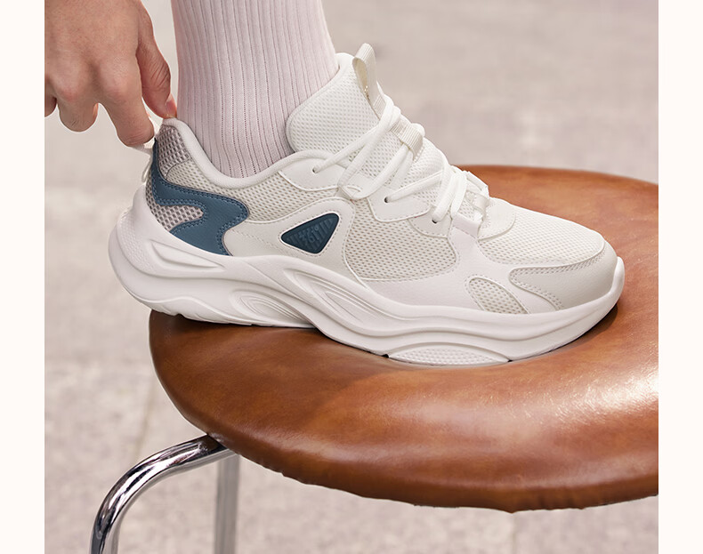 361° Men's Winter New Thick-Soled Shock-Absorbing Commuter Retro Casual Dad Sneakers 672616762-1 4