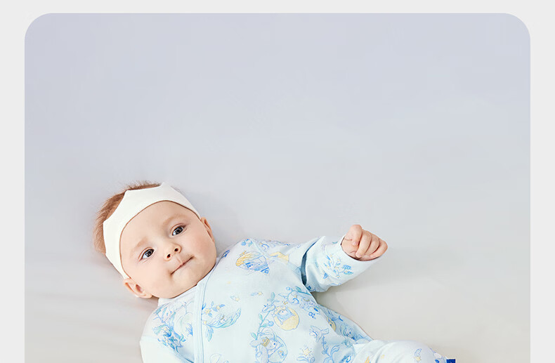 Babycare Baby Cotton Romper Newborn Bodysuit Full Moon Infant Clothing Champagne Pink 59cm 10